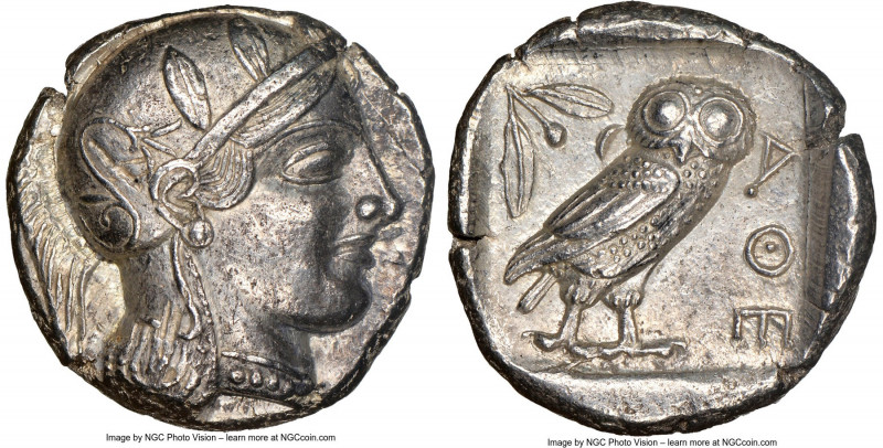 ATTICA. Athens. Ca. 440-404 BC. AR tetradrachm (24mm, 17.16 gm, 11h). NGC Choice...