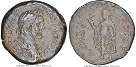 EGYPT. Alexandria. Antoninus Pius (AD 138-161). AE drachm (33mm, 26.97 gm, 11h). NGC Choice VF 4/5 - 3/5. Dated Regnal Year 11 (AD 147/8). AVT K T AIΛ...