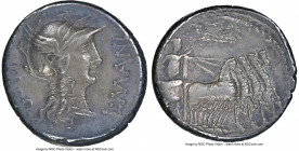 L. Cornelius Sulla as Imperator and L. Manlius Torquatus as Proquaestor (82 BC). AR denarius (16mm, 4.00 gm, 3h). NGC XF 4/5 - 5/5. Military mint in I...