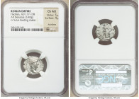 Hadrian (AD 117-138). AR denarius (18mm, 3.45 gm, 6h). NGC Choice AU 5/5 - 4/5, hairlines. Rome, AD 133-ca. AD 135. HADRIANVS-AVG COS III P P, bare he...