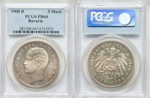 Bavaria. Otto Proof 5 Mark 1908-D PR64 PCGS, Munich mint, KM915. 

HID09801242017

© 2020 Heritage Auctions | All Rights Reserved