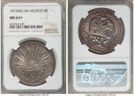 Republic 8 Reales 1875 Mo-BH MS63+ NGC, Mexico City mint, KM377.10, DP-Mo60. Slate gray and peach toned. 

HID09801242017

© 2020 Heritage Auctions | ...