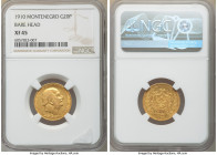 Nicholas I gold 20 Perpera 1910 XF45 NGC, KM10. Bare head type. 

HID09801242017

© 2020 Heritage Auctions | All Rights Reserved