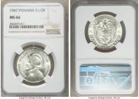Republic 1/2 Balboa 1947 MS66 NGC, KM12.1.

HID09801242017

© 2020 Heritage Auctions | All Rights Reserved