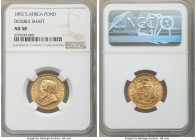 Republic gold "Double Shaft" Pond 1892 AU58 NGC, KM10.1. Double shaft wagon tongue variety. 

HID09801242017

© 2020 Heritage Auctions | All Rights Re...