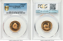 Republic gold Proof 2 Rand 1983 PR66 Deep Cameo PCGS, South African mint, KM64. AGW 0.2355 oz. 

HID09801242017

© 2020 Heritage Auctions | All Rights...