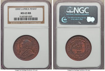 Republic 3-Piece Certified Assorted Pennies NGC, 1) Republic Penny 1898 - MS63 Red and Brown, KM2 2) George V Penny 1923 - MS65 Brown, KM14.1 3) Georg...