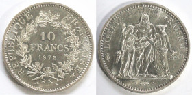 Francia. 10 Franchi 1972. Ag.