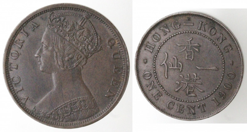 Monete Estere. Hong Kong. Vittoria. 1837-1901. Centesimo 1900. Ae. Km. 4.3. Peso...