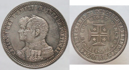 Portogallo. Carlo I. 1889-1908. 500 Reis 1898 per i 400 anni della scoperta dell'India. Ag.