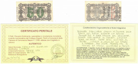 Banconote. Banca del Popolo Firenze. 50 Centesimi. 1868. BB/SPL. Perizia Giovanni Ardimento. Emissione uniface. R.