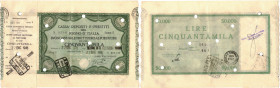 Banconote. C. D. P. Buono da 50.000 Lire 1946.