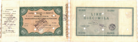 Banconote. C. D. P. Buono da 10.000 Lire 1946.