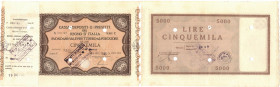 Banconote. C. D. P. Buono da 5.000 Lire 1946.