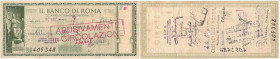 Banconote. Banco di Roma. 50 Lire 1944. qMB. Circolato abusivamente.