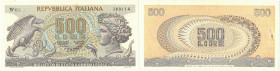 Banconote. Repubblica Italiana. 500 lire Aretusa. 1975. Serie sostitutiva. Gig.BS25Da.