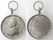 Medaglie. Roma. Leone XIII. 1878-1903. Medaglia ND. Per il 50° anniversario da vescovo. Metallo Bianco.