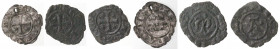 Brindisi. Lotto di tre monete. Denaro. Mi. Enrico VI e Manfredi (2).