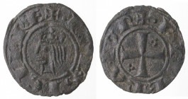 Messina o Brindisi. Federico II. 1197-1250. Denaro del 1225. MI.