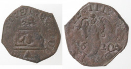 Napoli. Filippo III. 1598-1621. Tornese 1620. Ae.