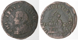 Napoli. Filippo IV. 1621-1665. 9 Cavalli 1626. Ae.