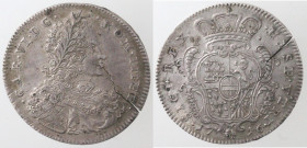 Napoli. Carlo VI. 1711-1734. Mezzo Ducato 1716. Ag.