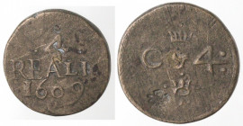Pesi Monetali. Napoli. Filippo III. 1598-1621. Peso monetale "4 Reali 1609" (C. 4). Ottone. 