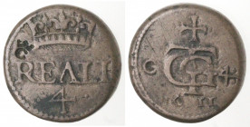 Pesi Monetali. Napoli. Filippo III. 1598-1621. Peso monetale "4 Reali 1611" (C. 4). Ottone.