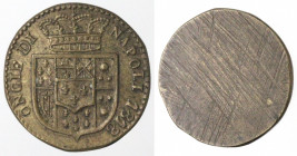Pesi Monetali. Napoli. Ferdinando I. 1816-1825. Peso monetale 'Oncia di Napoli 1818'. Ae.