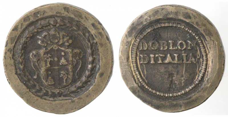 Pesi Monetali. Roma. Alessandro VII. 1655-1667. Peso monetale del doblon d’Itali...