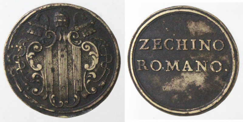 Pesi Monetali. Roma. Benedetto XIV. 1740-1758. Peso monetale dello Zecchino Roma...