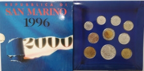 San Marino. Serie divisionale annuale 1996 L'uomo verso il terzo millennio. Con 1000 lire in Ag.