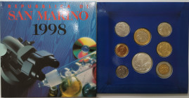 San Marino. Serie divisionale annuale 1998 L'uomo verso il terzo millennio. Con 5000 lire in Ag.