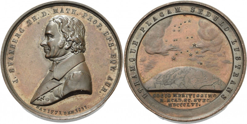Astronomie
 Bronzemedaille 1856 (L. Ahlborn) Auf den schwedischen Professor der...