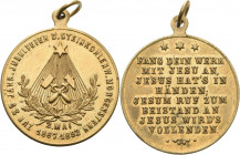 Ausbeute, Bergbau, Hüttenwesen
 Vergoldete Bronzemedaille 1892 (unsigniert) 25-jährige Jubelfeier des Steinkohlewerkes Morgenstern bei Reinsdorf. Unt...