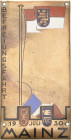 Auto- und Motorradmedaillen und -plaketten
 Einseitige teilemaillierte Bronzeplakette 1930 (C. Poellath) Befreiungsfahrt in Mainz. Fahnenmast, darunt...