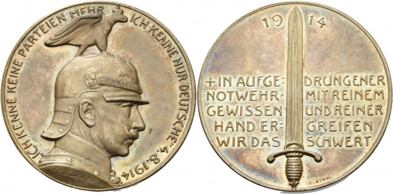 Erster Weltkrieg
 Silbermedaille 1914 (Galambos/Grünthal) Ausbruch des 1. Weltk...