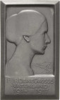 Erster Weltkrieg
 Einseitige Zinkplakette 1917 (Peter Paul Pfeiffer) Kriegswitwe. Brustbild einer jungen Frau nach rechts, im Hintergrund Landschaft ...