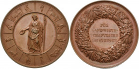 Gartenbau und Landwirtschaft
 Bronzemedaille o.J. (Loos) Preismedaille für landwirtschaftliche Leistungen. Stehende Ceres mit Lorbeerkranz und Stab i...