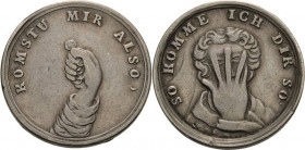 Geschenkmedaillen
 Silbermedaille o.J. (Chr. Wermuth) Bestechlichkeit - KOMSTU MIR ALSO, - SO KOMME ICH DIR SO. Eine Geld zahlende Hand / Ein Gesicht...