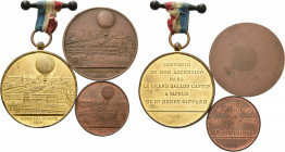 Slg. Joos - Medaillen, Plaketten, Abzeichen der Luftfahrt 1783-1945
 Vergoldete Bronzemedaille 1878 (C. Trotin) Zur Erinnerung an den Ballonaufstieg ...