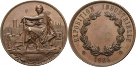 Slg. Joos - Medaillen, Plaketten, Abzeichen der Luftfahrt 1783-1945
 Bronzemedaille 1884 (F. Vernon) Industrieausstellung Orléans. Auf Amboss sitzend...
