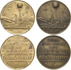 Slg. Joos - Medaillen, Plaketten, Abzeichen der Luftfahrt 1783-1945
 Vergoldete Bronzemedaille 1889 (unsigniert) Auf den Aufstieg mit dem Ballon des ...