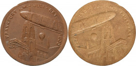 Slg. Joos - Medaillen, Plaketten, Abzeichen der Luftfahrt 1783-1945
 Einseitige Lederplakette 1909. Internationale Luftschifffahrt Ausstellung (ILA) ...