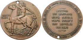 Slg. Joos - Medaillen, Plaketten, Abzeichen der Luftfahrt 1783-1945
 Bronzemedaille o.J. (1914) (unsigniert) Englische Klage über die deutsche Luftkr...