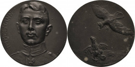 Slg. Joos - Medaillen, Plaketten, Abzeichen der Luftfahrt 1783-1945
 Zinkmedaille o.J. (R. Bachmann) Auf den Tod des Jagdfliegers Max Immelmann. Brus...