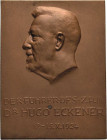Slg. Joos - Medaillen, Plaketten, Abzeichen der Luftfahrt 1783-1945
 Einseitige Bronzeplakette 1924 (J. Tautenhayn) Dr. Hugo Eckener und die Atlantik...