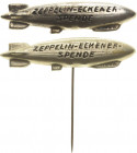 Slg. Joos - Medaillen, Plaketten, Abzeichen der Luftfahrt 1783-1945
 Versilbertes Blechabzeichen in Zeppelinform o.J. (1925). Zeppelin-Eckener-Spende...