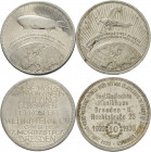 Slg. Joos - Medaillen, Plaketten, Abzeichen der Luftfahrt 1783-1945
 Aluminium-Werbemünze o.J. (um 1929). Wilhelm Ritter und Co. GmbH Dresden. Über d...