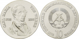 Gedenkmünzen
 10 Mark 1976. Weber Jaeger 1562 Stempelglanz